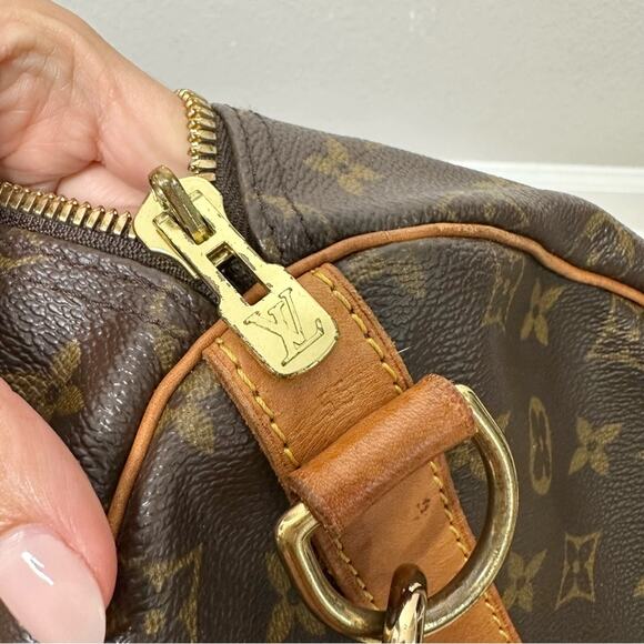 Louis Vuitton Keepall Bandoulière 55 Monogram Large Travel Bag - Picture 15 of 15